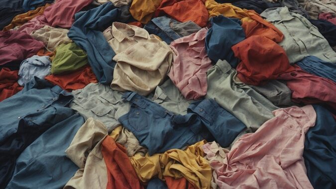 pile of old clothes.